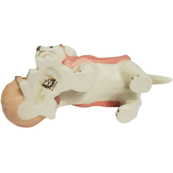 Lenox Puppy Sweet Little Devil Labrador Halloween Dog Pumpkin 24k Gold Accents - Picture 9 of 12